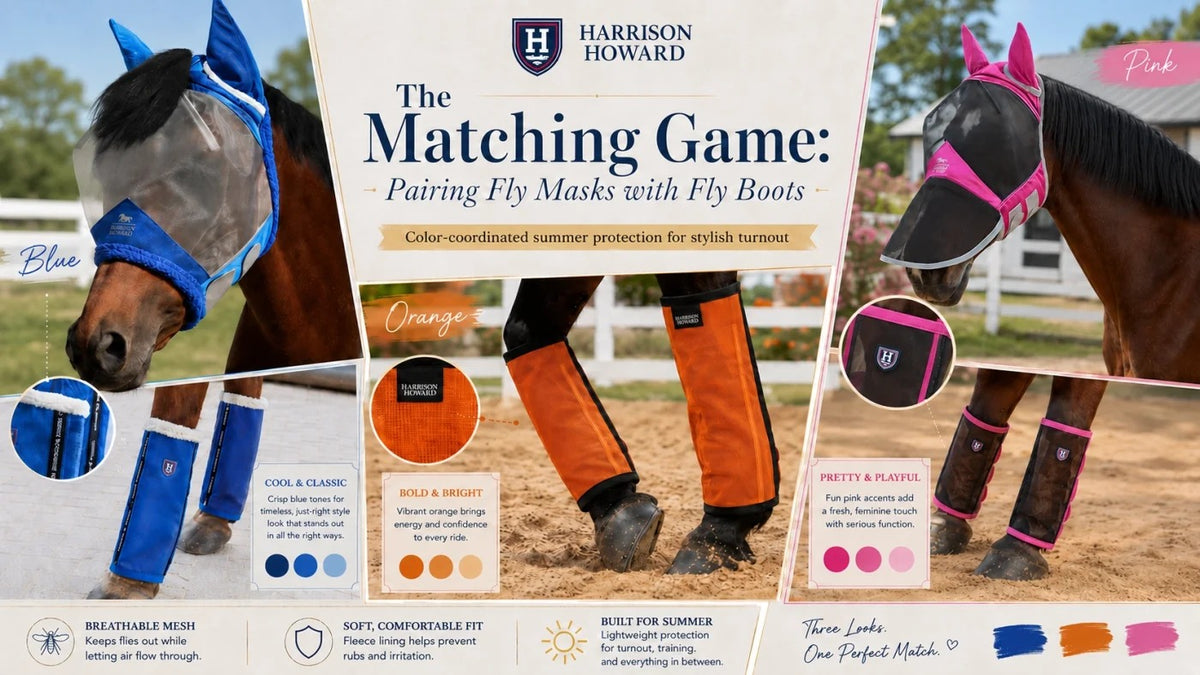 Fly Mask + Fly Rug + Fly Boots Summer Set