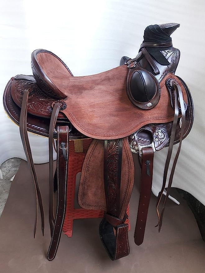 Western Roping Saddle (Heavy-Duty Leather)