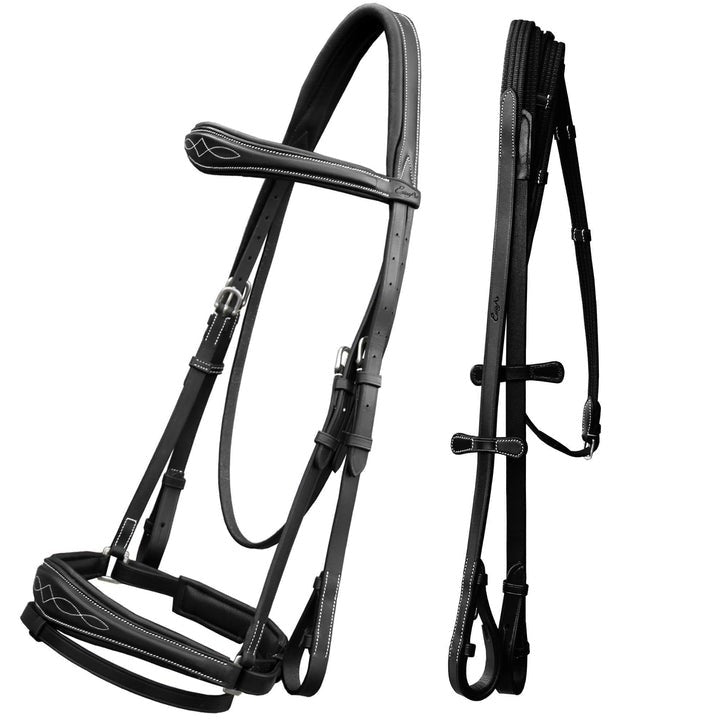 Dressage Bridle & Reins Anatomic Set