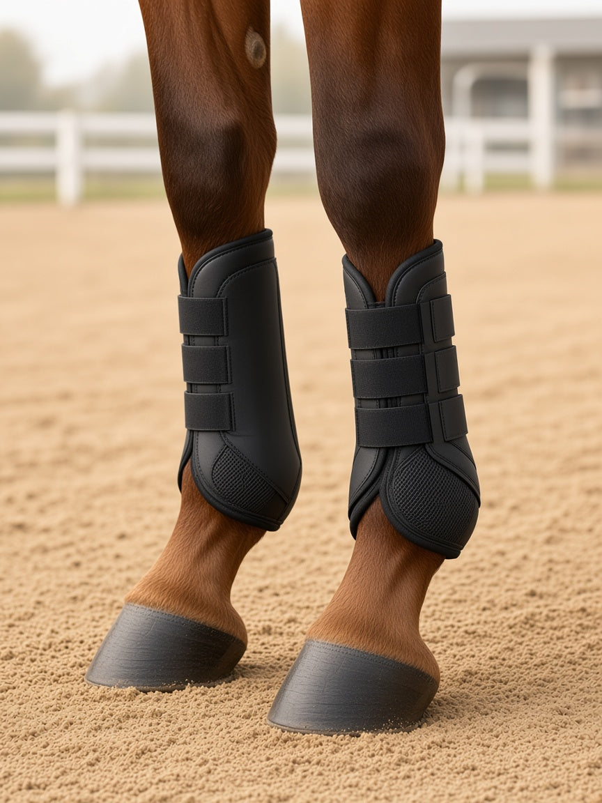 Protezioni per arti Galopix RaceGuard - Nero - in uso