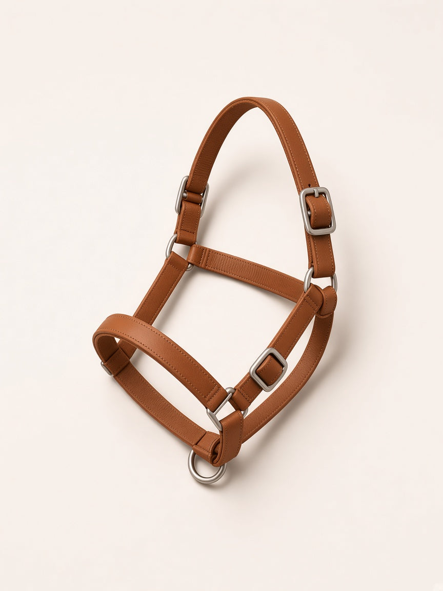 Capezza per cavallo Galopix RaceSafe - Marrone